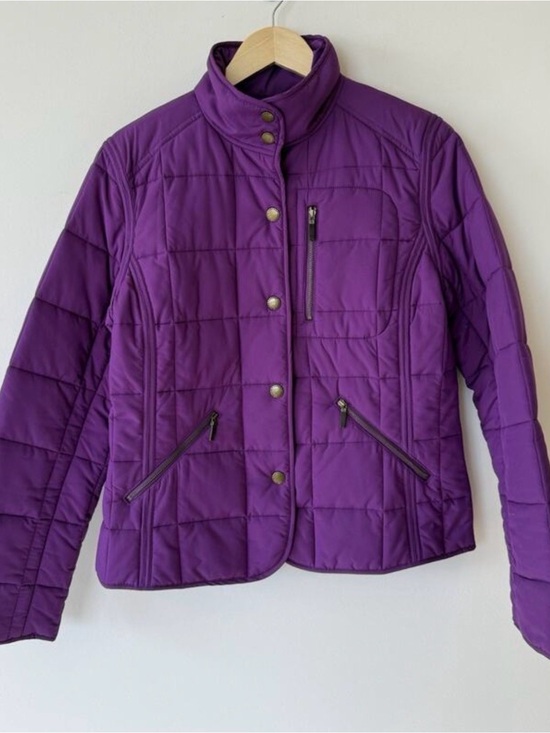 Lauren Ralph Lauren Jackets & Blazers - Lauren Ralph Lauren Purple Quilted Puffer Jacket